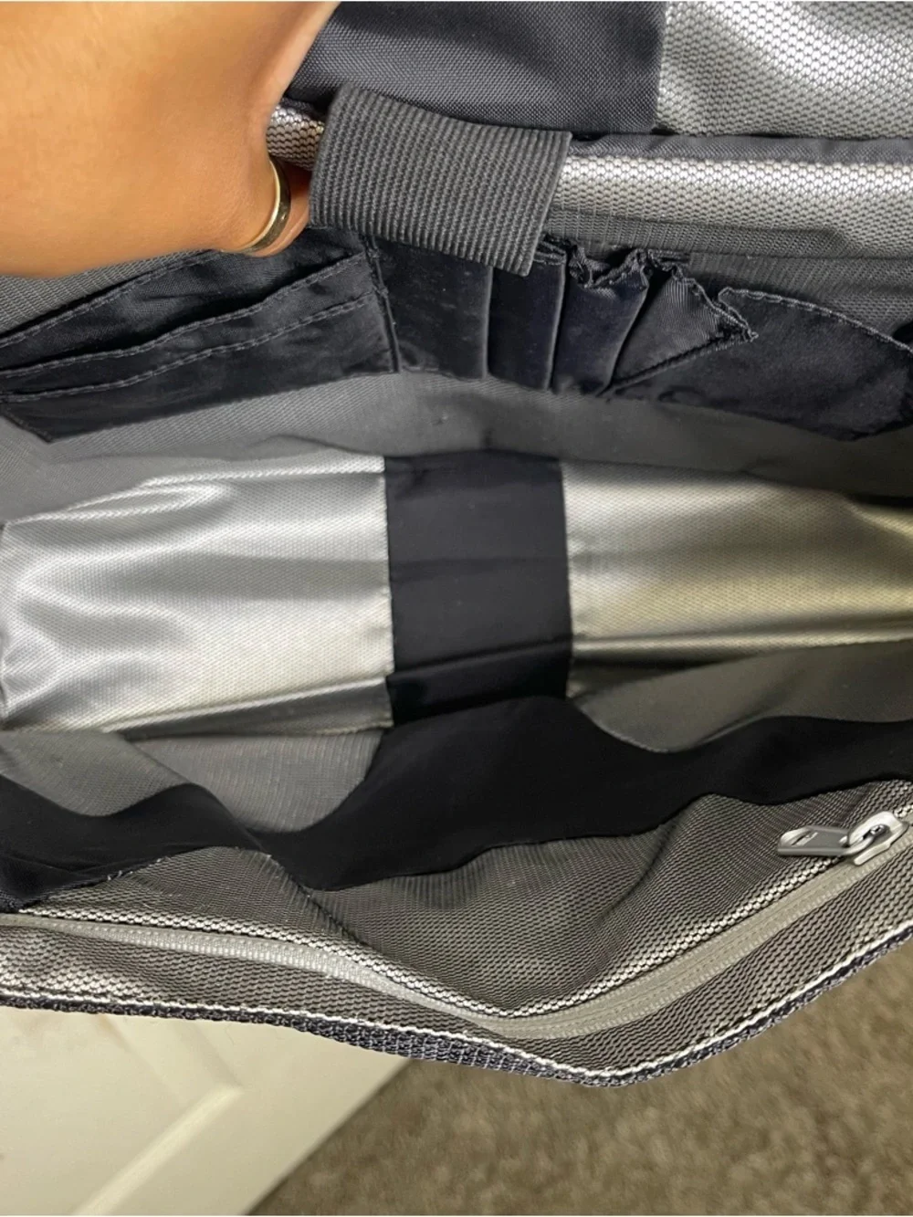 Tumi T3 Flip Flap Brief Laptop Briefcase Messenger Bag